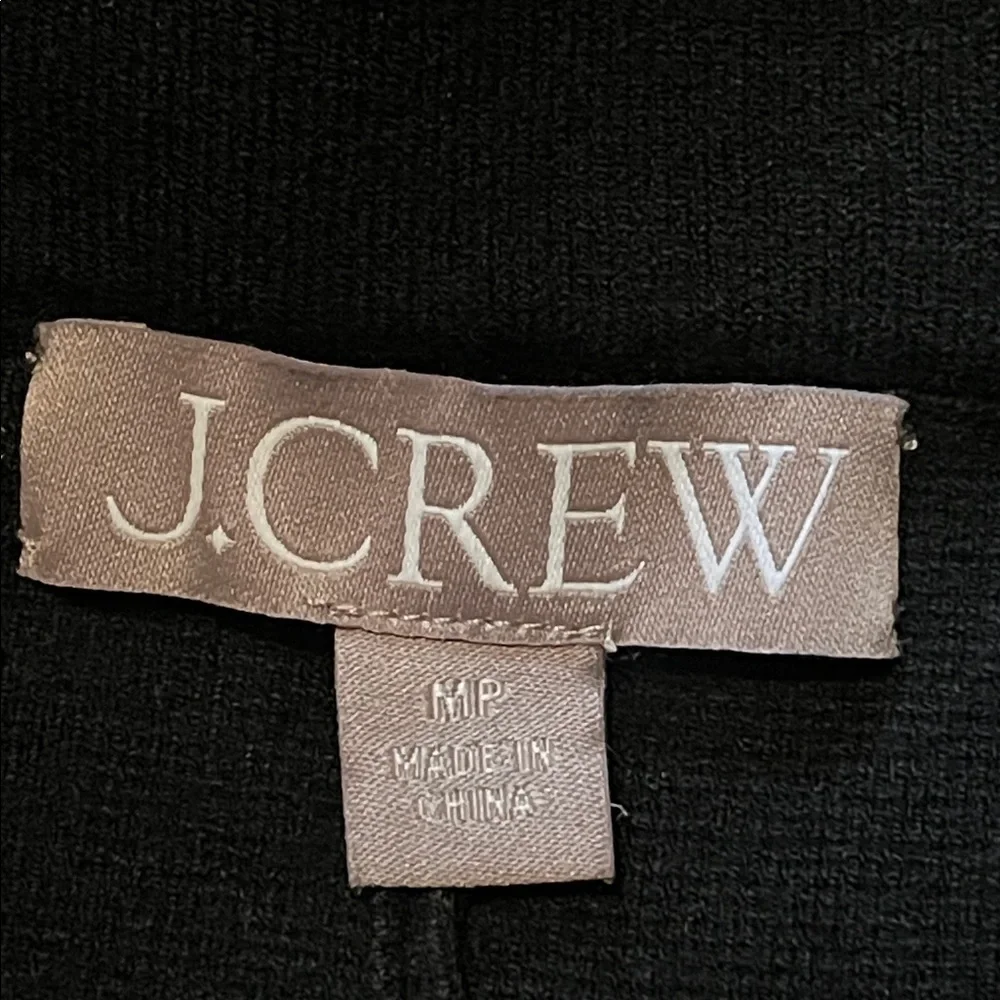 J. Crew thick flare pull on pants, black, women’s size medium petite, high waist